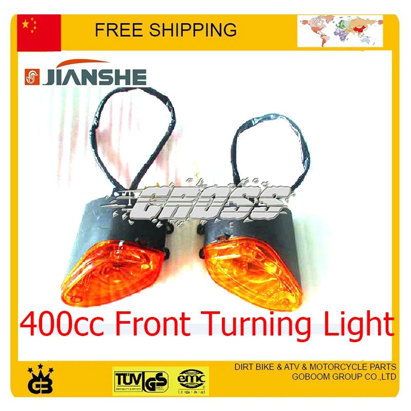 JIANSHE construcción 400cc atv luz de giro delantero accesorios de luz de dirección envío gratis