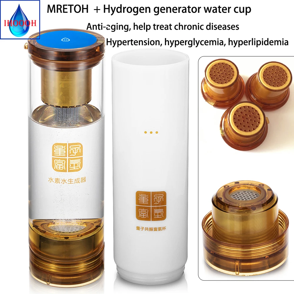 

Molecular Resonance Effect Technology mretoh +H2 Hydrogen rich water cup generator Helping treat chronic diseases Anti-Aging