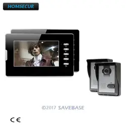 Homsur 7 дюймов видео запись двери Интерком охранника с ИК Ночное Видение для дома безопасности