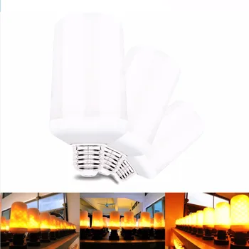 

E27 E26 Simulation Flame Effect LED Bulb Corn light Emulation Fire Flicker Burning Flameless Christmas lamp lantern 110V-240V