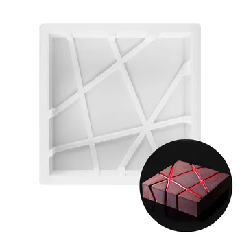 

3D Magic Bake Snake Silicone Cake Mold Baking Tools DIY Square Cake Pan Cake Decorating Tools Geometry Large cake Moulds