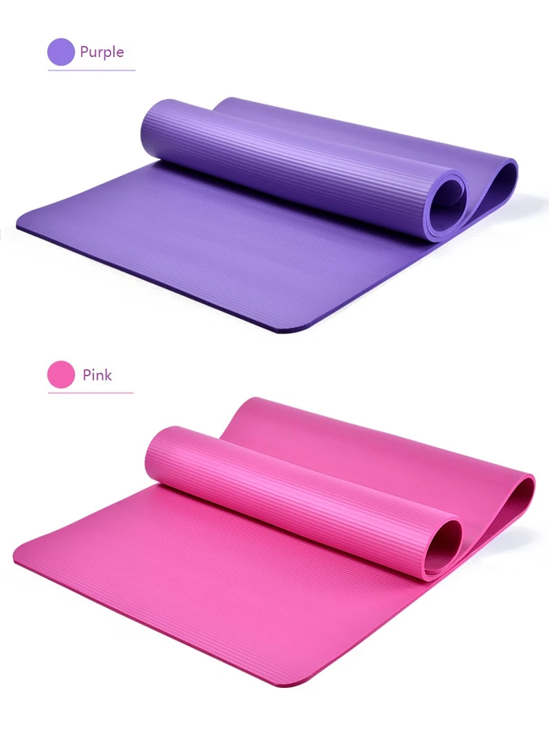 10 мм TPE Нескользящие коврики для йоги для фитнес тренировки коврики пилатеса Colchonete Pad Фитнес Спортивный Коврик 185*60*10 см