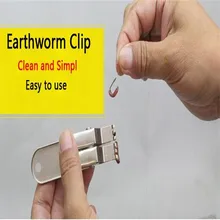 Цельнокроеное платье легко Применение рыбалки червяк Earthworm Клип крюк мотыль клип Рыбалка Клип инструмент снасти ES1546