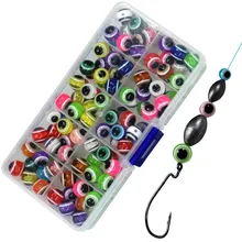 Texas Rig Beads Carolina Rigging Fishing Accessories 6mm 8mm 10mm 12mm Fish Eye Fishing Beads Bass Fishing Tackle 