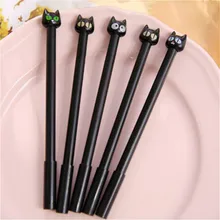 0,7 мм милые каваи Черный кот креативные шариковые ручки Шариковая ручка для офиса школы канцелярские принадлежности