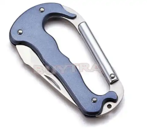 Portable 5 In 1 Climbing Carabiner Multi Tool Hiking Survival Rack Gear Scraper#