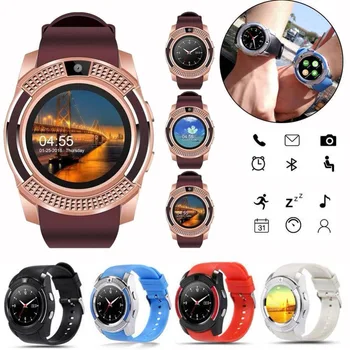 

Bluetooth Smart Watch Touchscreen Smart Wrist Watch Smartwatch Fitness Tracker Camera Pedometer SIM TF Card Slot for Android
