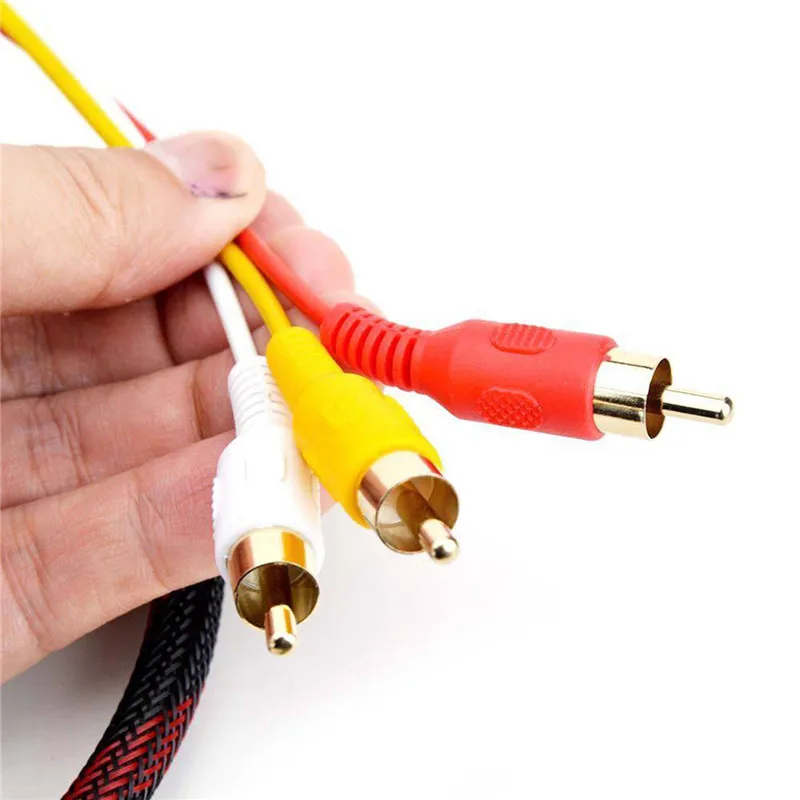  DOITOP 1.5m HDMI A 3 RCA Audio Video Component AV Cavo Dell'adattatore del Convertitore HD HDMI A A
