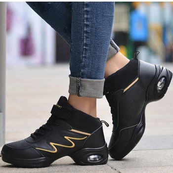 

Woman Sport Feature Soft Outsole Breathable Rumba Dance Shoes Sneakers Girls Modern Dance Jazz Hip Hop Shoes 1568