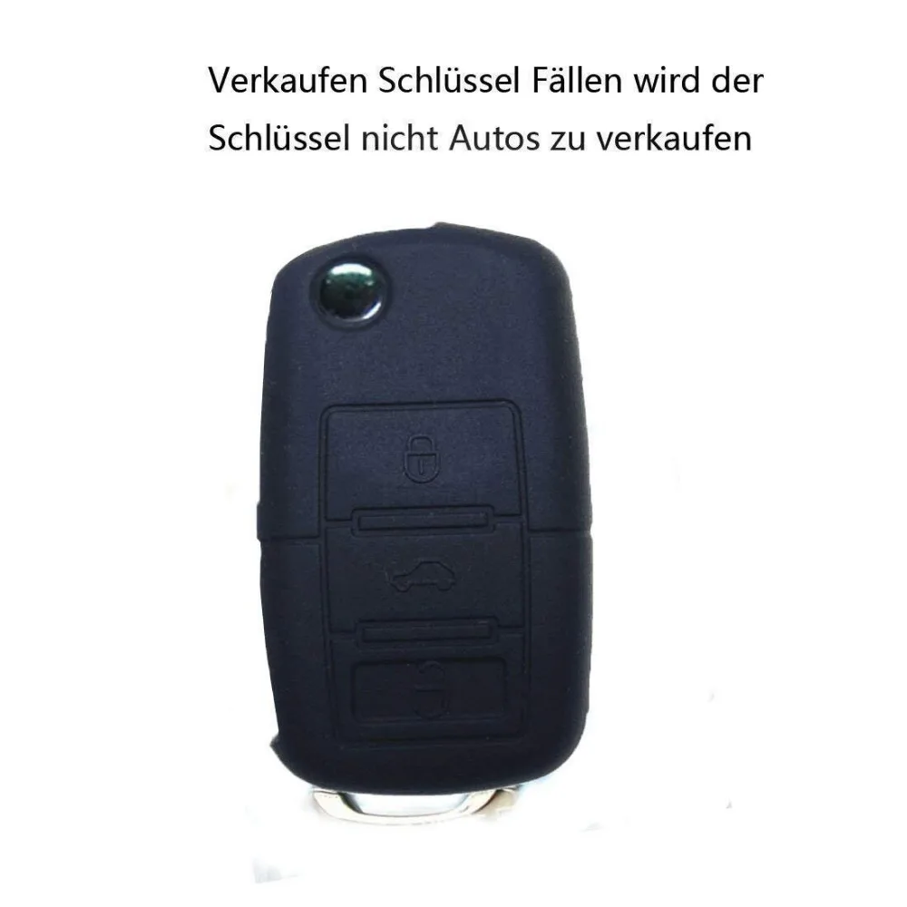 Силиконовый чехол для ключа VW Polo Golf 6 Tiguan Touran Touareg EOS New Lavida Beetle Jetta Skoda Octavia Fabia с 3