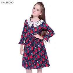 Новое фирменное платье принцессы Детские платья для девочек богемный пляж Стиль платье Цветочный принт для вечеринок для девушек одежда