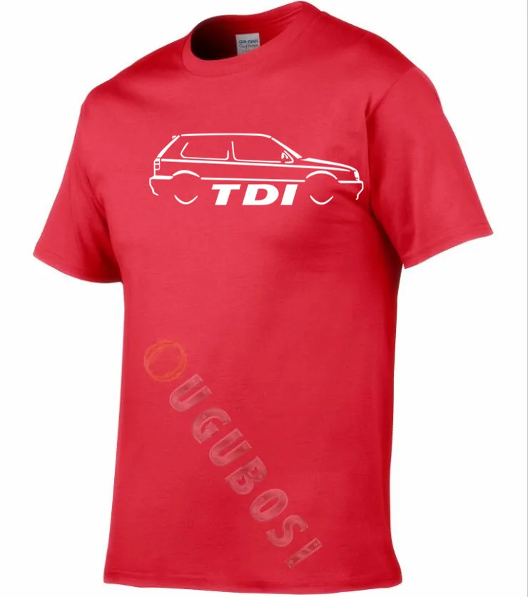 AUTOTEES футболка для ретро гольфа MK3 TDI любителей автомобилей|Футболки| |