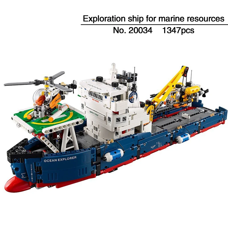 

DHL Shipping LEPIN 20034 Technic Series Remote Control Searching Ship Set 1347pcs Educational Building Blocks Bricks Toys 42064