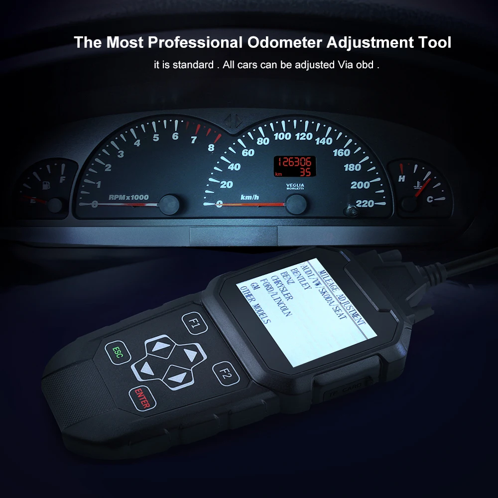 OBDPROG MT401 коррекция пробега OBD2 автомобильный диагностический инструмент коррекция одометра для Audi Golf Seat BMW Регулировка пробега тоже