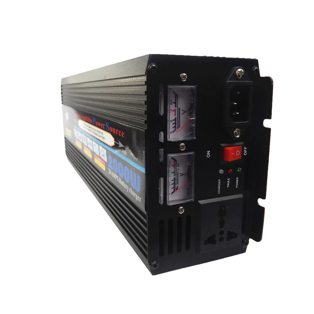 

2000W DC24V to AC220V modified wave Power Inverter with UPS battery charging function