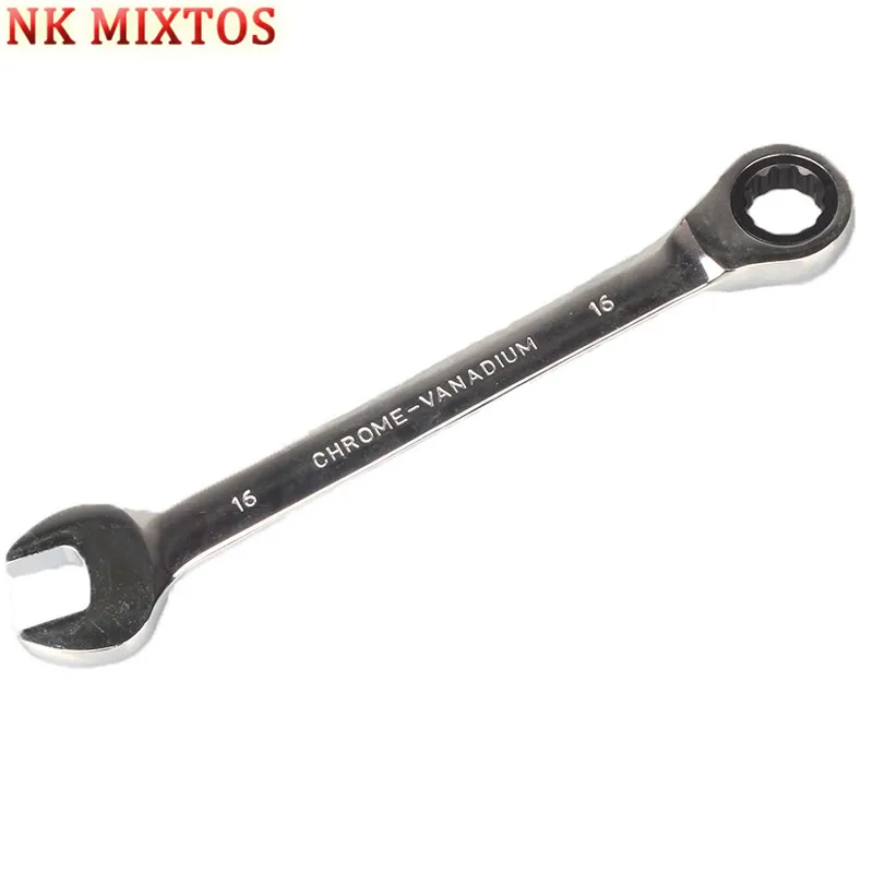 NK MIXTOS 16mm X 210mm Ratchet Spanner Combination Wrench Keys Gear