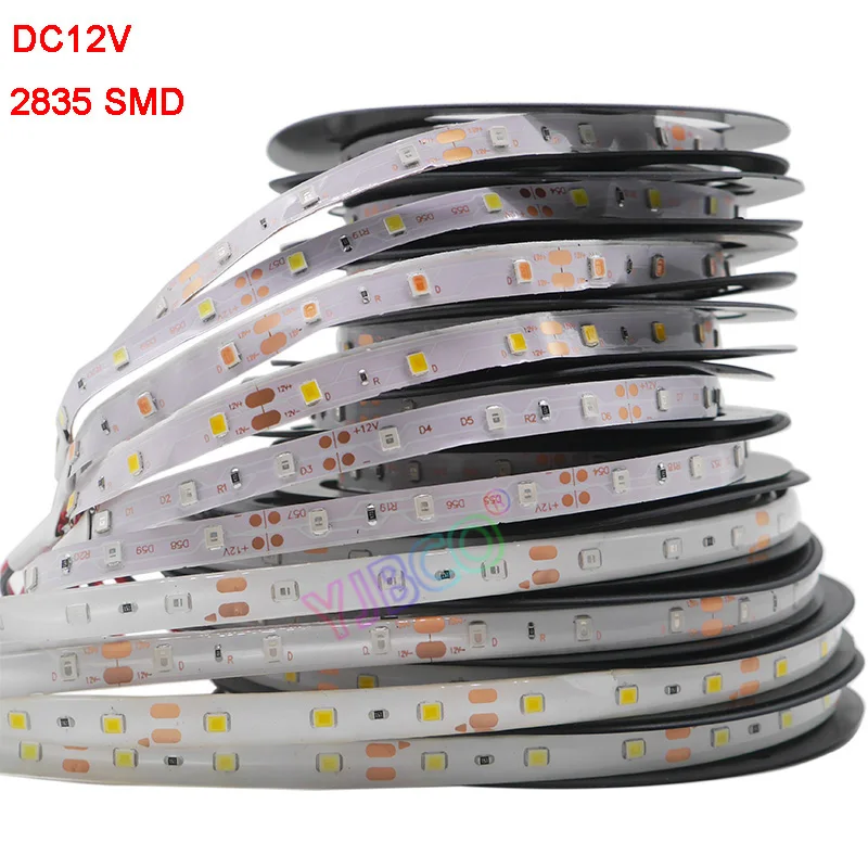 5 м 2835 5050 Светодиодная лента для светодиодной ленты 60led/m RGB/белый/теплый белый/красный/зеленый/синий/желтый лента для светодиодной ленты ламповый диод гибкий DC12V