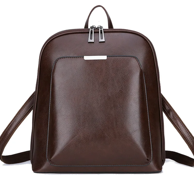 

Vintage Backpack Female Brand Leather Women's backpack Large Capacity School Bag for Girls Leisure Shoulder Bags for Women 2019