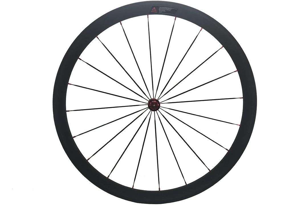 

38mm Full Carbon Bike Wheel Clincher Tubular Road Bicycle Wheel Front 20 Holes 700C Novatec Powerway Road Hub
