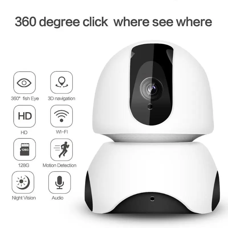 

TD E3 Wireless Smart WIFI Camera Pan Tilt 720P Network CCTV Camera Two-way voice intercom Night Vision Home Security Webcam