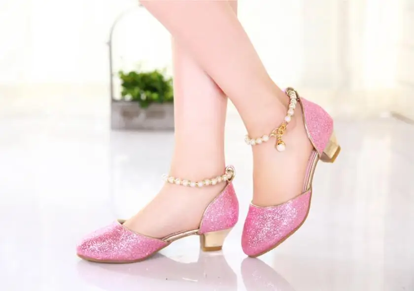 Girl Princess Leather Sandals-21