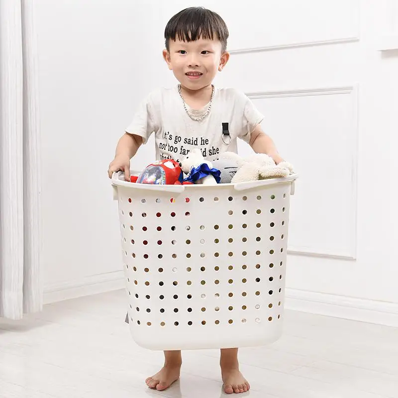 

Dirty clothes basket plastic laundry basket toy clothes dirty clothes storage basket home clothes basket