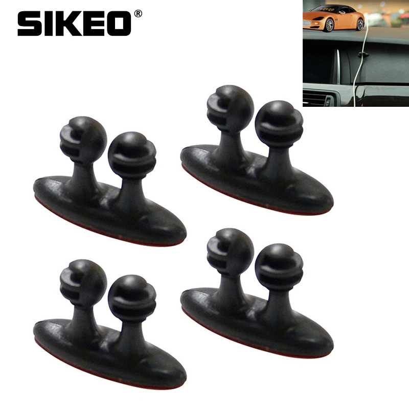 

2pcs Car Wire Clip USB Cord Cable Fixed Clamp Charging Cable Holder Adhesive Auto Charger Line Clasp USB Cable Tie Clip Fixer