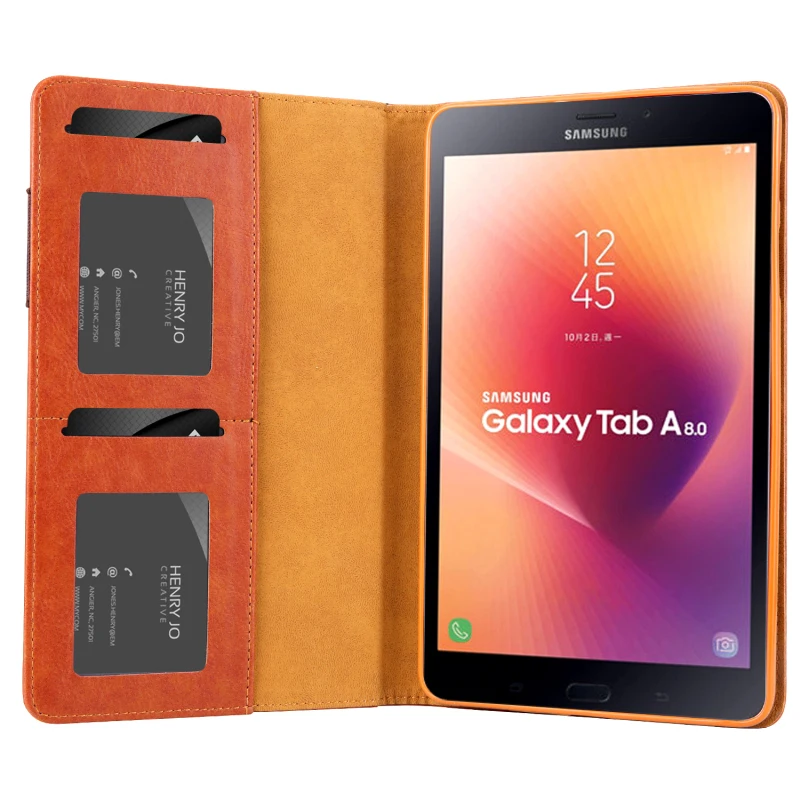 Брендовый чехол для samsung Galaxy Tab A 8,0 SM-T380 T385 чехол с флип-стойкой для samsung Galaxy Tab A2 8 дюймов SM-T380 T385