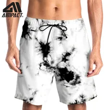 Модные 3D пляжные шорты для мужчин, летние быстросохнущие пляжные шорты для серфинга, бассейна, плавания, повседневные шорты Hybird от Aimpact AM2129
