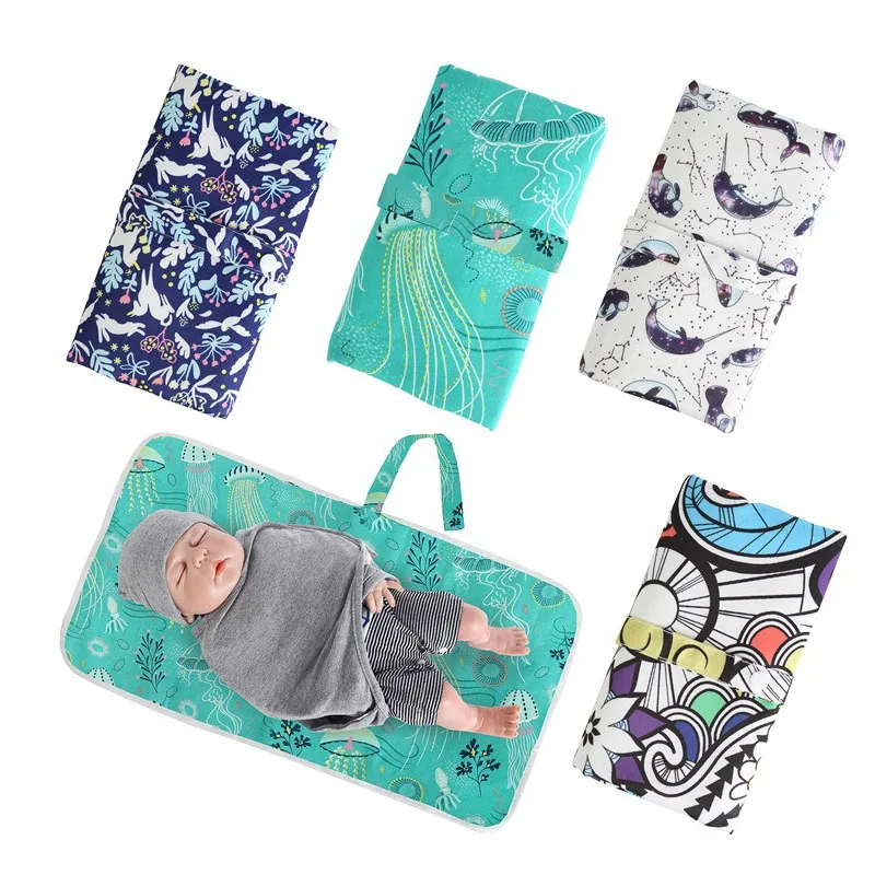 

Baby Waterproof Sheet Urine Changing Pads For Newborn Portable Foldable Washable Travel Nappy Diaper Changing Mat Reusable