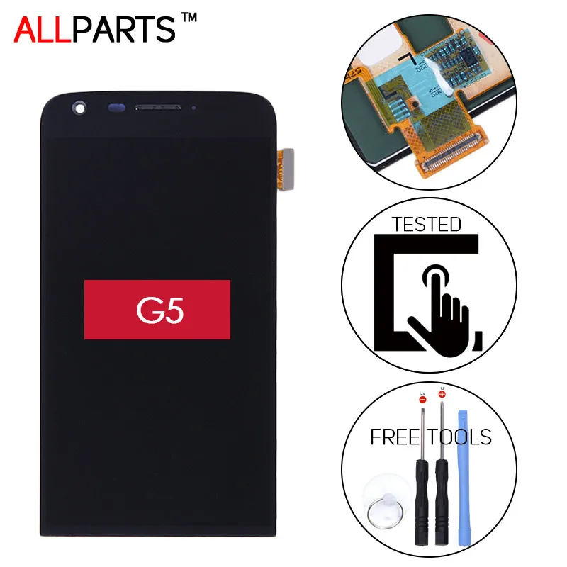 

Tested Original Black IPS 2560x1440 Display For LG G5 H840 H850 LCD Touch Screen Digitizer with Frame Assembly Replacement Rarts
