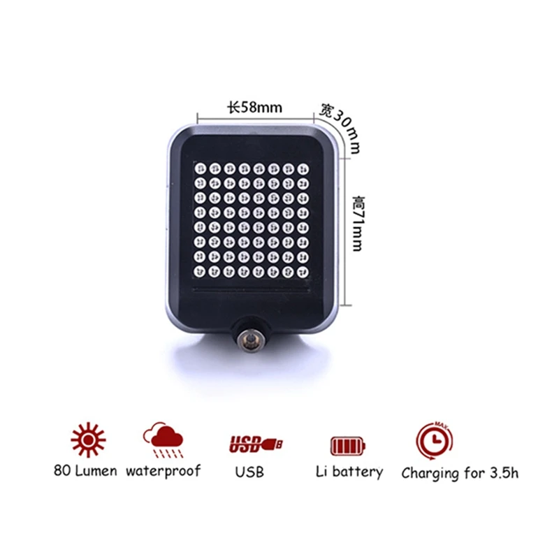 Sale USB Charging Mountain Bike Taillight Intelligent Induction Warning Light Steering Brake Safety Warning Light safety 13 Sale USB Charging Mountain Bike Taillight Intelligent Induction Warning Light Steering Brake Safety Warning Light safety 13
