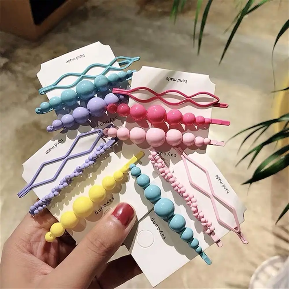 

M MISM Hair Clips For Women Hairpins Colorful Spray Paint barrettes Tin Foil Sequins Hairpin Hair Clip For Girls