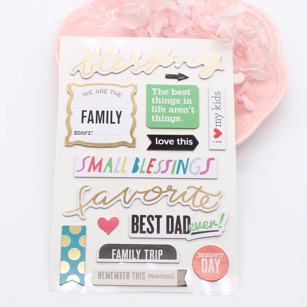 KSCRAFT My Friends 3D Die Cut Self-adhesive Stickers for Scrapbooking Happy Planner/Card Making/Journaling Project