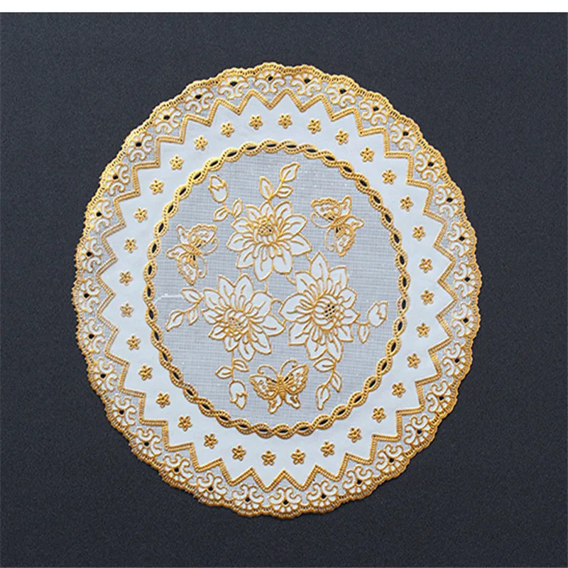 Free Shipping Diameter 38cm Cheap PVC Tea Cup Mat Tablecloth Dining Place Water Oil Proof Home Kitchen Antependium Hot | Дом и сад