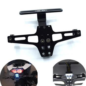 

Universal CNC Alumium Motorcycle License Plate Bracket Holder with LED Light For Aprilia RSV MILLE / R/Factory