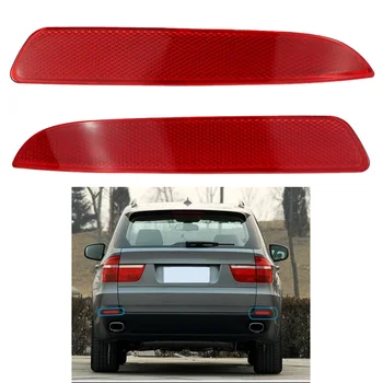 

Pair Left Right Side Rear Bumper Reflector Light Fit For BMW X5 E70 07-09 4-Door 63217158949 63217158950