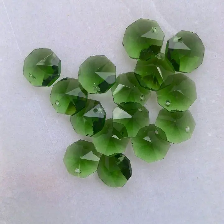 2000pcs 14mm Dark Green crystal beads Crystal loose beads for jewelry