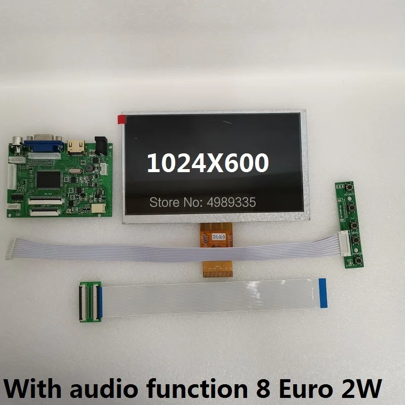 Комплект 7 дюймовых дисплейных панелей HDMI VGA AV1 av2TN экран 1024X600|Мониторы| |