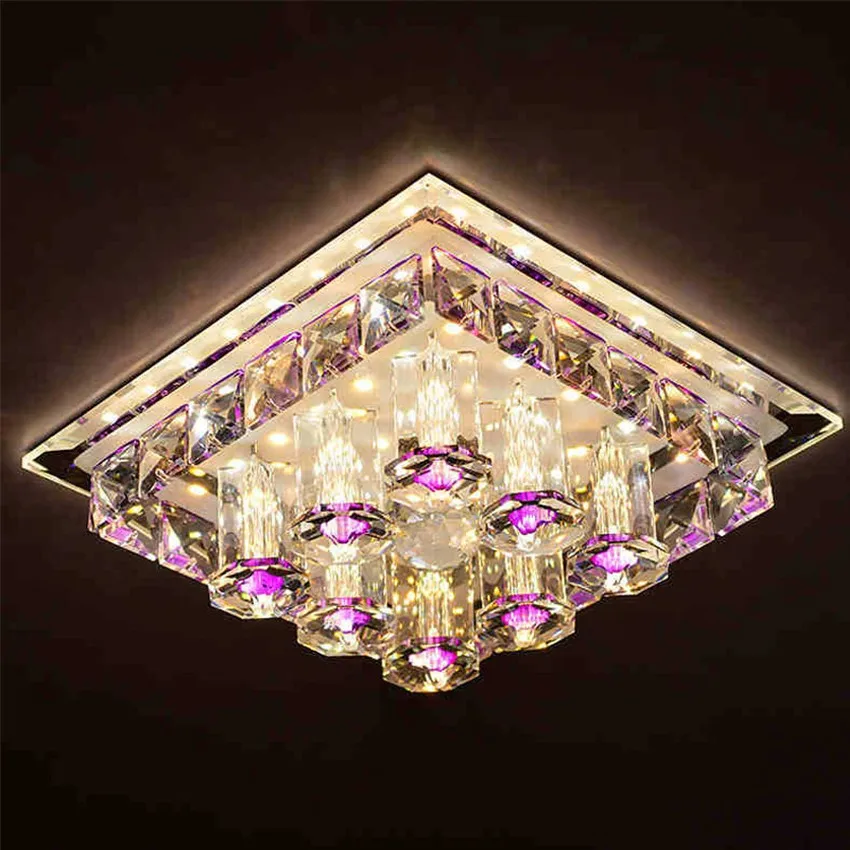 Современный светодиодный потолочный светильник с кристаллами, потолочный светильник, потолочный светильник для коридора, гостиной