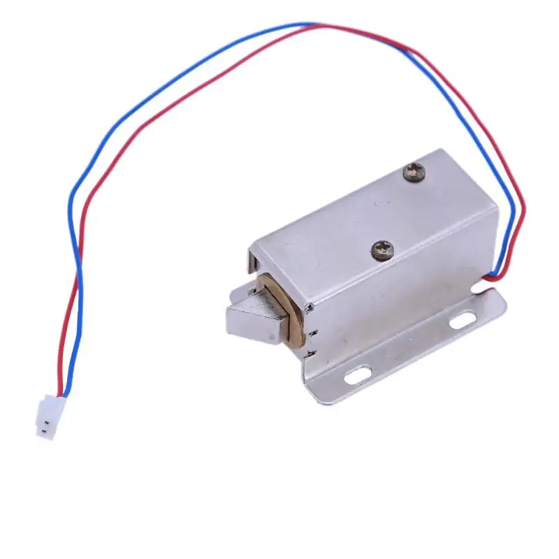 

1PCS 4Styles Electric Solenoid Lock A23-24V Square electromagnetic lock DC24V Tongue Upward Assembly for Door Cabinet Drawer