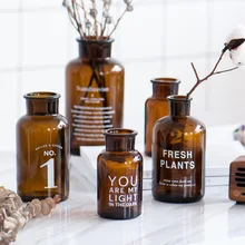 Скандинавские украшения, аксессуары для дома, современная стеклянная ваза для цветов, вазы для дома, рождественские украшения для дома