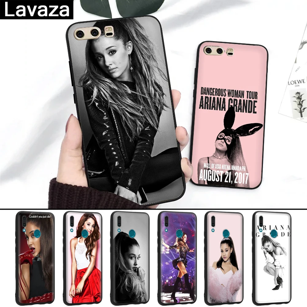 

Lavaza Ag Ariana Grande Cat Silicone Case for Huawei P8 Lite 2015 2017 P9 2016 Mini P10 P20 Pro P Smart 2019