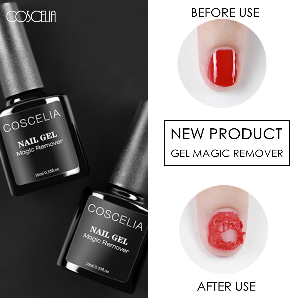 

COSCELIA 10ml Nail Gel Magic Remover Gel Soak off Remover Nail Polish Delete Primer Acrylic Clean Degreaser For Nail Art Gel