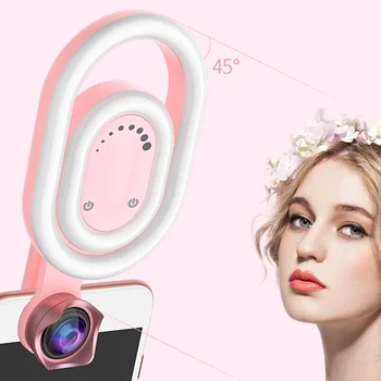 

Selfie Ring Light Wide Angle Lens 32 LED Camera Makeup Light Clip Fill Lights for Phone