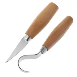 2 шт. нож для деревообработки деревянных скульптурные DIY Инструменты для резьбы по дереву деревообрабатывающие насадки