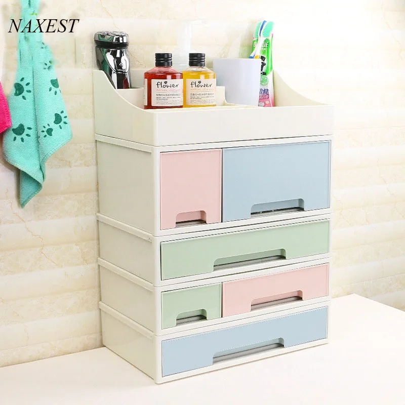 

Multi-color Lipstick Drawer Jewelry Box Miscellaneous Tableware Makeup Storage Box Cosmetic Container Bathroom Storage Shelves