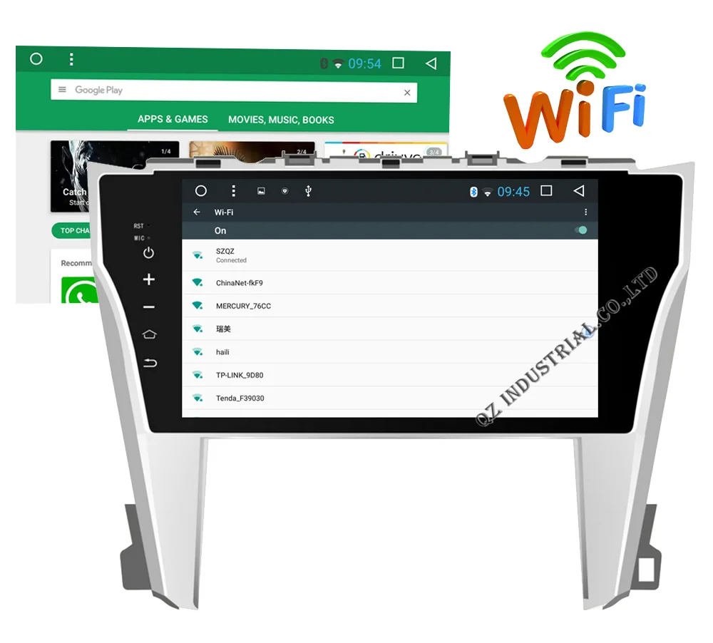 Flash Deal QZ industrial HD 10.2" Android 8.1 T3 Car DVD for Toyota Camry 55 2015 with 3G 4G WIFI GPS BT Navigation stereoSWC Radio RDS Map 11