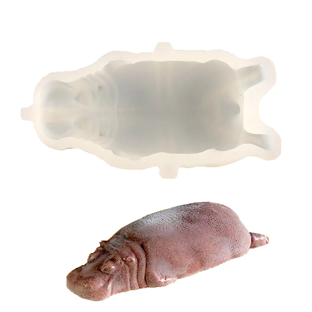 

3D Silicone Cartoon Hippopotamus Bear Mousse Cake Soap Chocolate Jelly Candy Mold Baking Mould Home Kitchen Baking Cake Tools