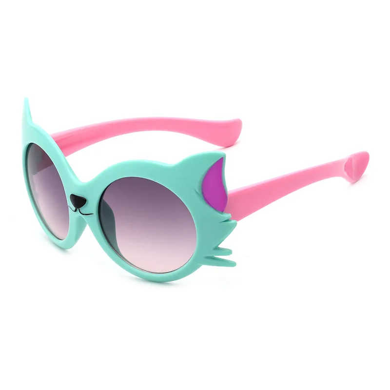 Новые для мальчиков и девочек 8 цветов Кот Anti UV400 очки одежда для малышей солнцезащитные очки - Цвет: 5